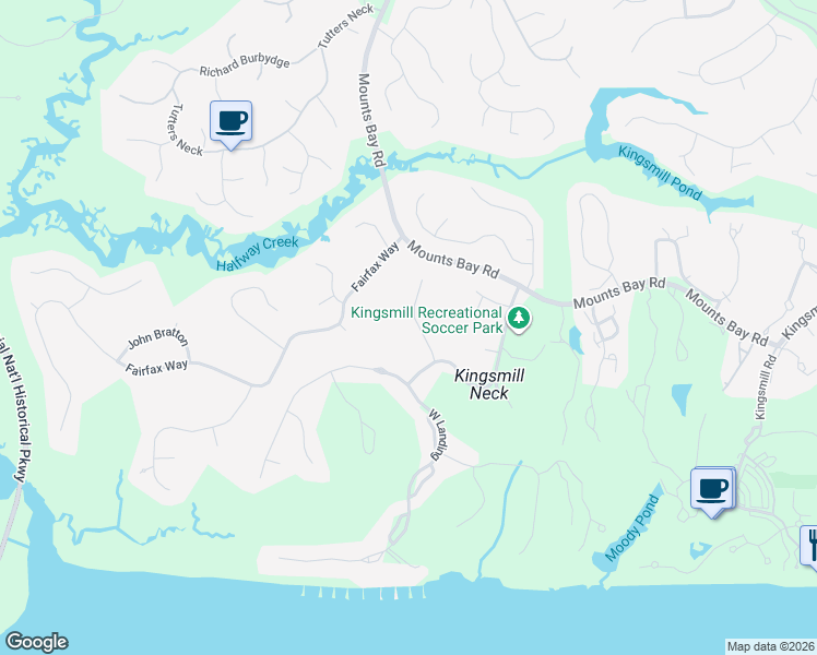 map of restaurants, bars, coffee shops, grocery stores, and more near 125 Roger Smith in Williamsburg