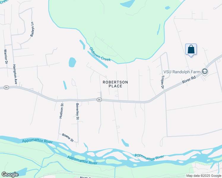 map of restaurants, bars, coffee shops, grocery stores, and more near 21403 Deodora Drive in Petersburg