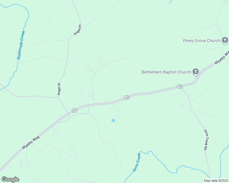 map of restaurants, bars, coffee shops, grocery stores, and more near 16850 Wyatts Way in Huddleston