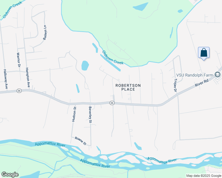 map of restaurants, bars, coffee shops, grocery stores, and more near 21402 Gilritchie Drive in Petersburg
