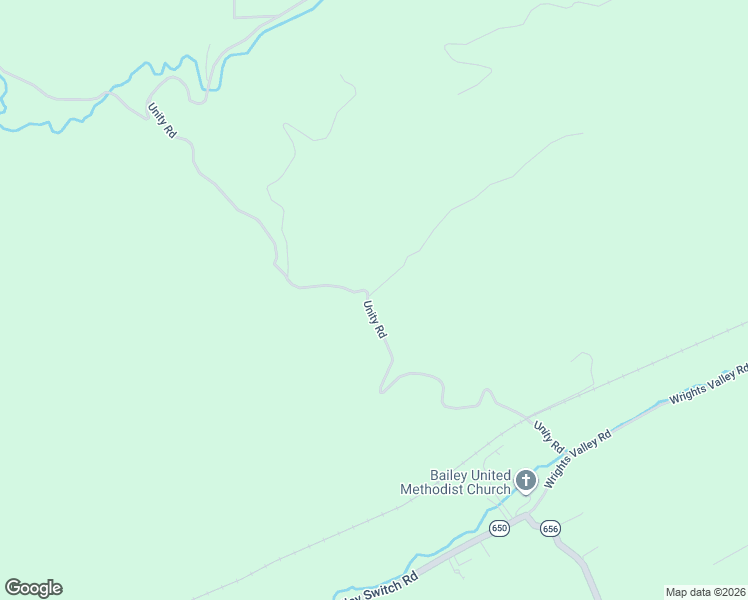 map of restaurants, bars, coffee shops, grocery stores, and more near Unity Road in Falls Mills