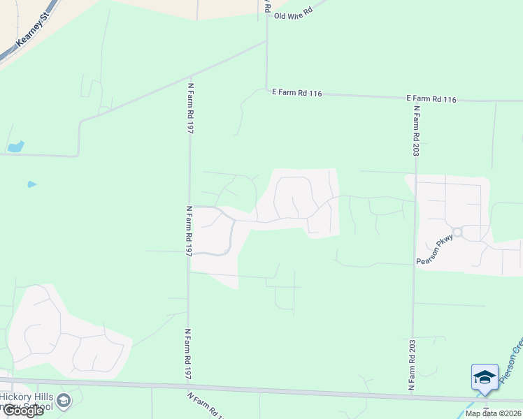 map of restaurants, bars, coffee shops, grocery stores, and more near 5131 East Wild Horse Drive in Springfield