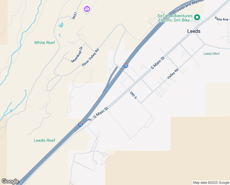 map of restaurants, bars, coffee shops, grocery stores, and more near 352 South Main Street in Hurricane