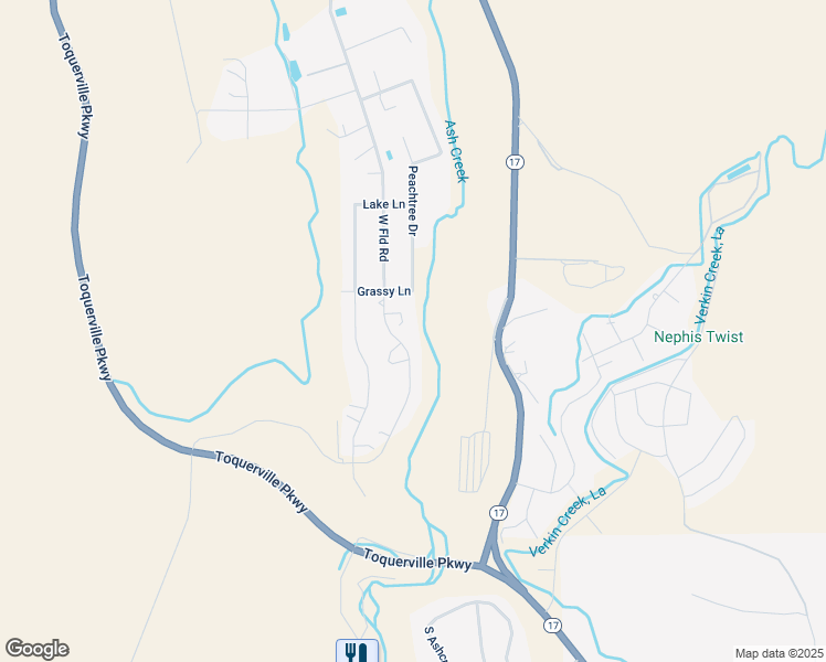 map of restaurants, bars, coffee shops, grocery stores, and more near 1115 South Westfield Road in Toquerville