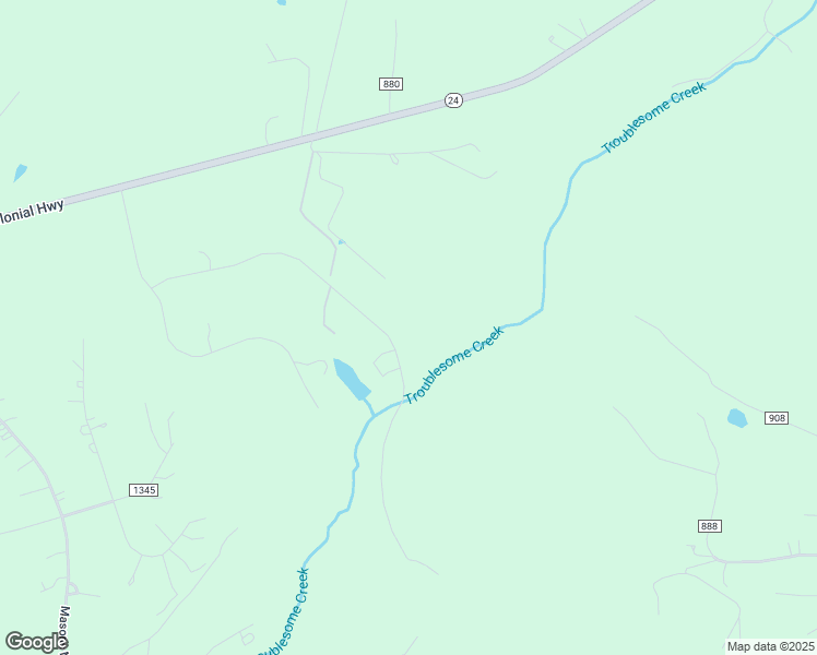 map of restaurants, bars, coffee shops, grocery stores, and more near 610 Two Bid Road in Evington