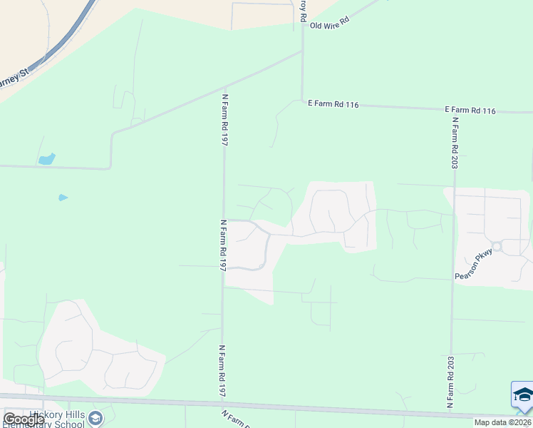 map of restaurants, bars, coffee shops, grocery stores, and more near 5067 E Wild Horse Dr in Springfield