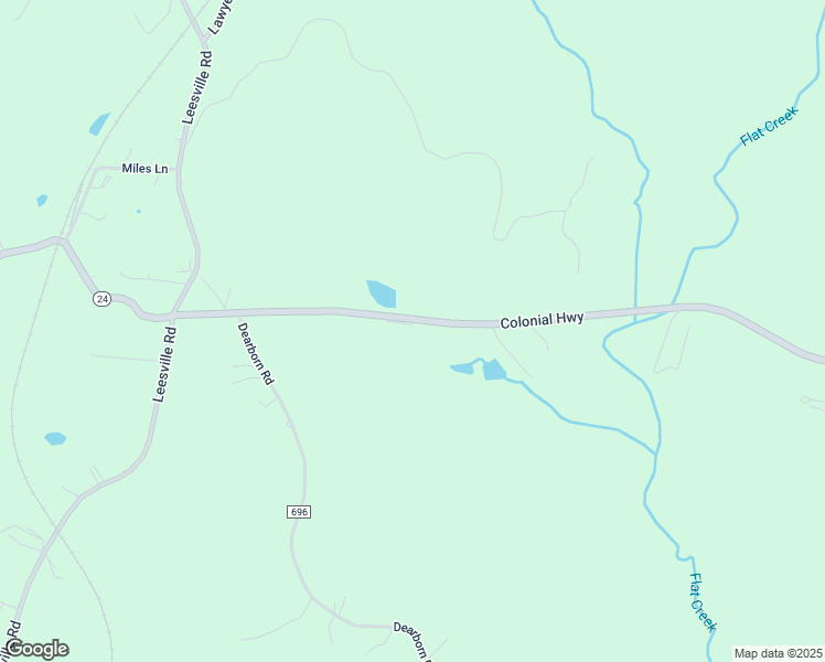 map of restaurants, bars, coffee shops, grocery stores, and more near 9412 Colonial Highway in Evington