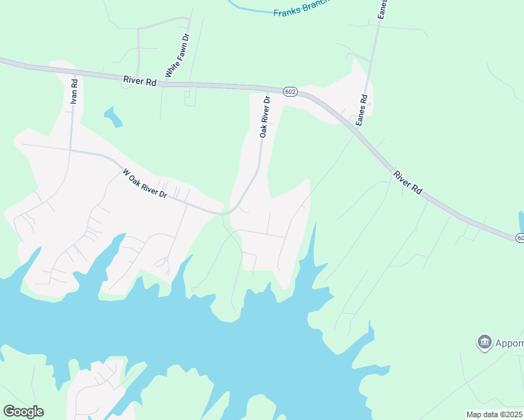 map of restaurants, bars, coffee shops, grocery stores, and more near 19906 Oyster Point Court in Petersburg