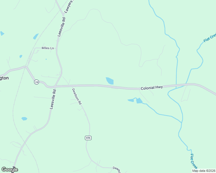 map of restaurants, bars, coffee shops, grocery stores, and more near 9492 Colonial Highway in Evington