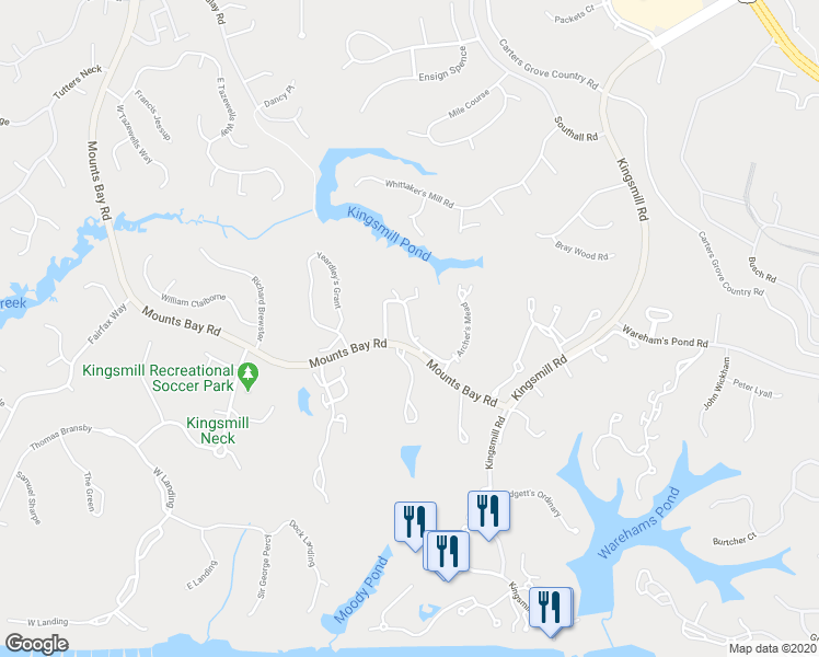 map of restaurants, bars, coffee shops, grocery stores, and more near in Williamsburg