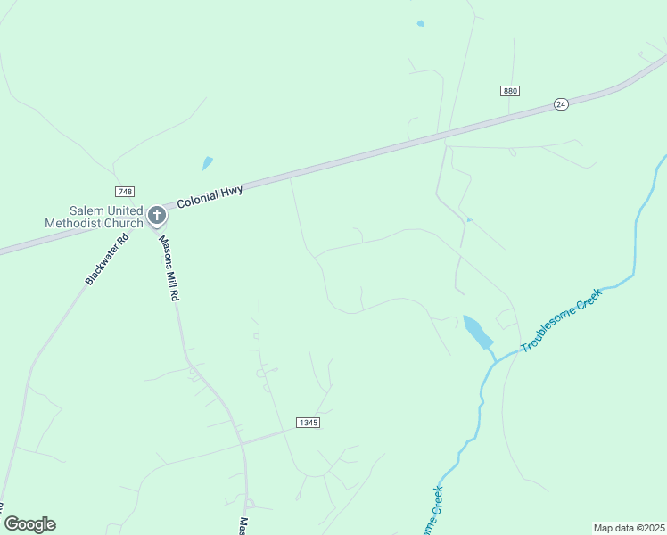 map of restaurants, bars, coffee shops, grocery stores, and more near 65 Two Bid Road in Evington