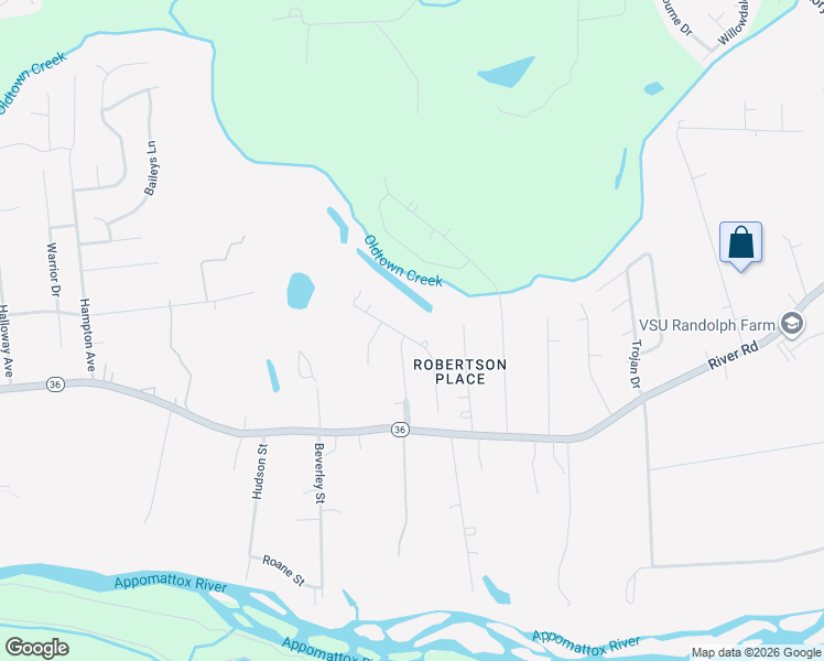 map of restaurants, bars, coffee shops, grocery stores, and more near 21303 Deodora Drive in Petersburg