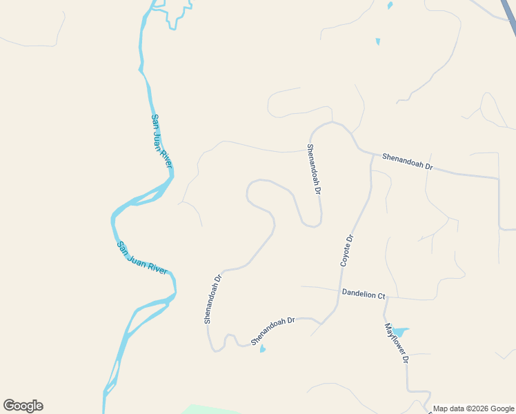 map of restaurants, bars, coffee shops, grocery stores, and more near 1414 Shenandoah Drive in Pagosa Springs