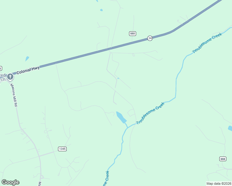 map of restaurants, bars, coffee shops, grocery stores, and more near Two Bid Rd in Evington