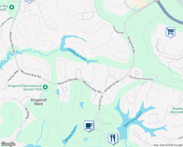map of restaurants, bars, coffee shops, grocery stores, and more near 311-317 Archer's Mead in Williamsburg