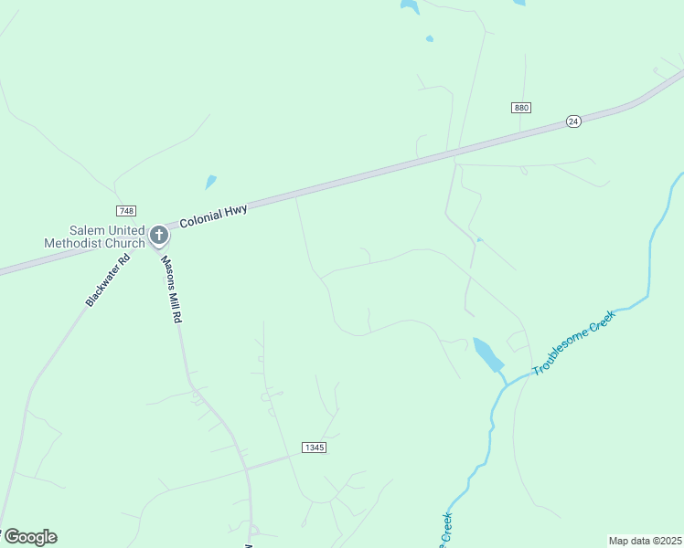 map of restaurants, bars, coffee shops, grocery stores, and more near 65 Two Bid Road in Evington
