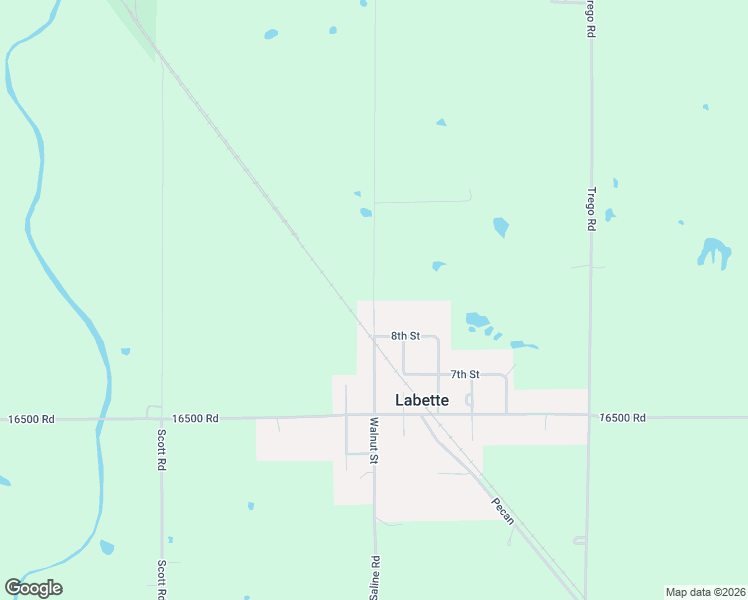 map of restaurants, bars, coffee shops, grocery stores, and more near Saline Road in Labette County
