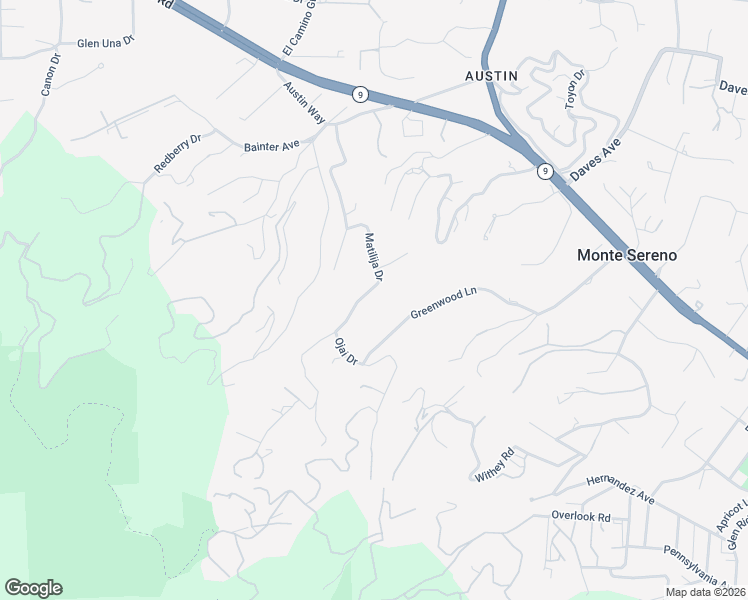 map of restaurants, bars, coffee shops, grocery stores, and more near 16070 Matilija Drive in Los Gatos