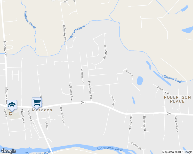 map of restaurants, bars, coffee shops, grocery stores, and more near 5743 Fox Hunt Trail in Petersburg