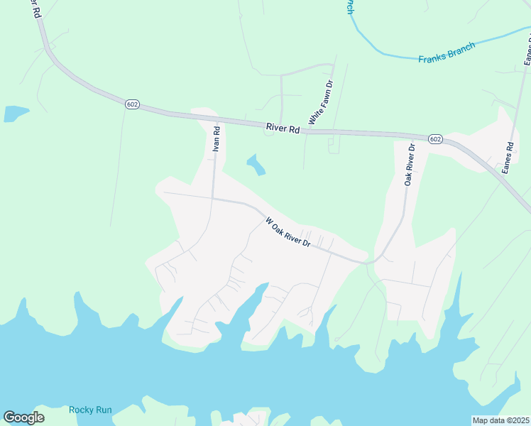 map of restaurants, bars, coffee shops, grocery stores, and more near 9306 West Oak River Drive in Petersburg