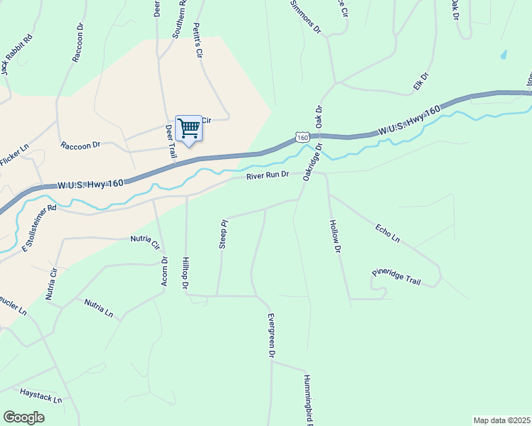 map of restaurants, bars, coffee shops, grocery stores, and more near 0 Evergreen Drive in Pagosa Springs