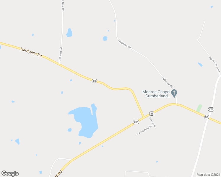 map of restaurants, bars, coffee shops, grocery stores, and more near 10697 Hardyville Road in Canmer