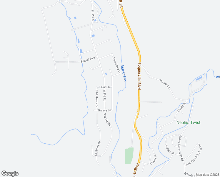 map of restaurants, bars, coffee shops, grocery stores, and more near 201 Lake Lane in Toquerville