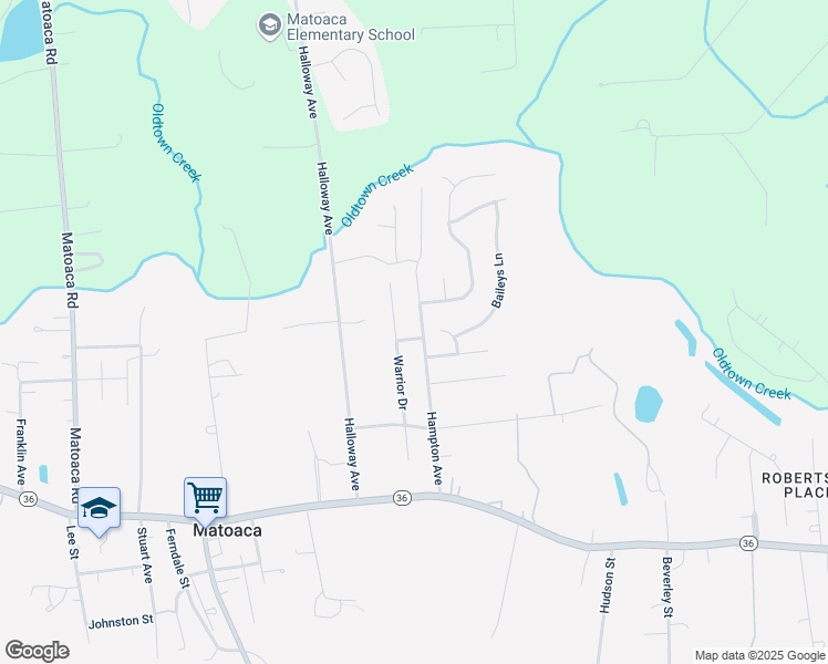 map of restaurants, bars, coffee shops, grocery stores, and more near 21112 Hampton Avenue in Petersburg