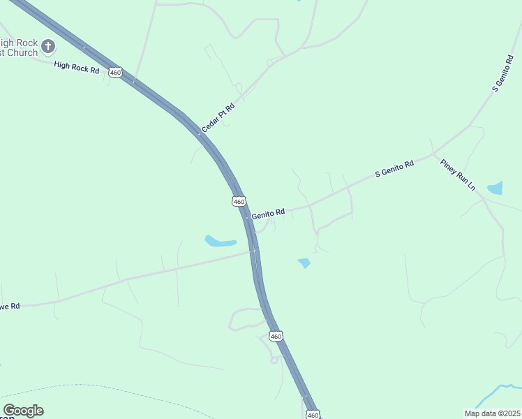 map of restaurants, bars, coffee shops, grocery stores, and more near 27847 Prince Edward Highway in Rice