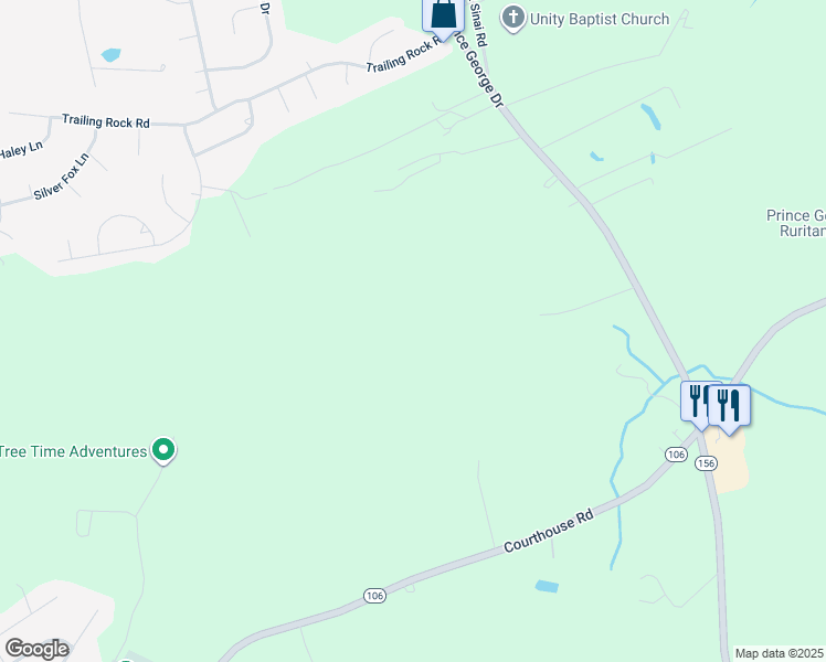 map of restaurants, bars, coffee shops, grocery stores, and more near in Prince George