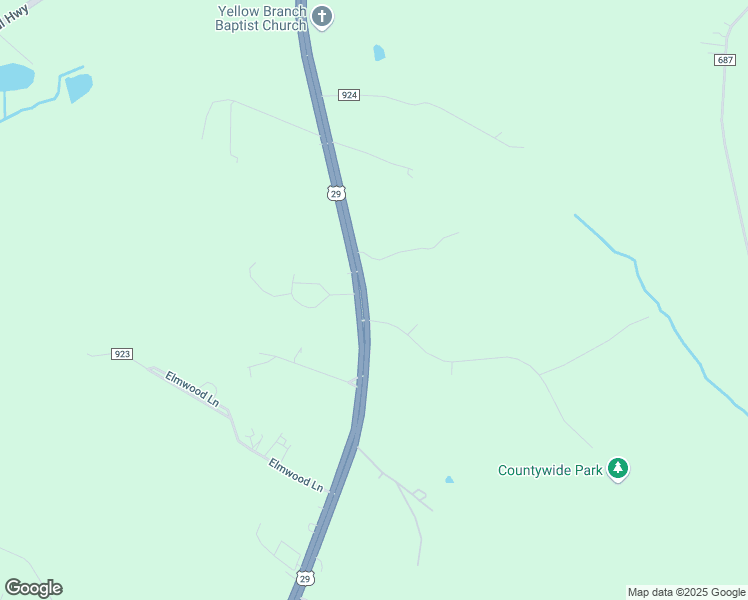 map of restaurants, bars, coffee shops, grocery stores, and more near 7749 Wards Road in Rustburg