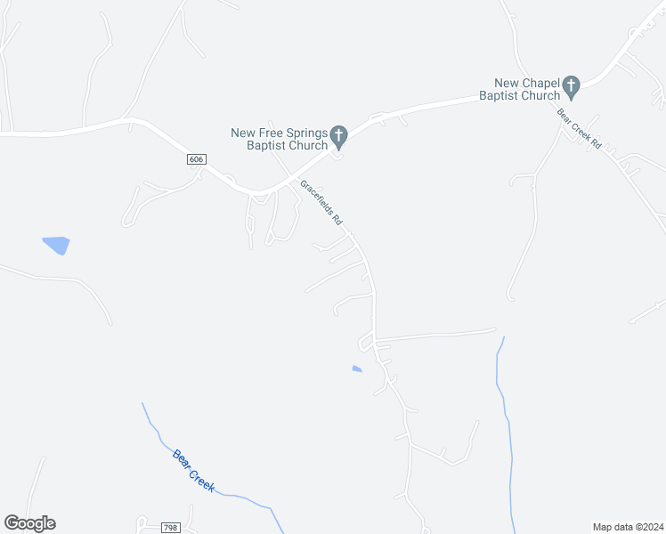 map of restaurants, bars, coffee shops, grocery stores, and more near 263 Gracefields Road in Rustburg