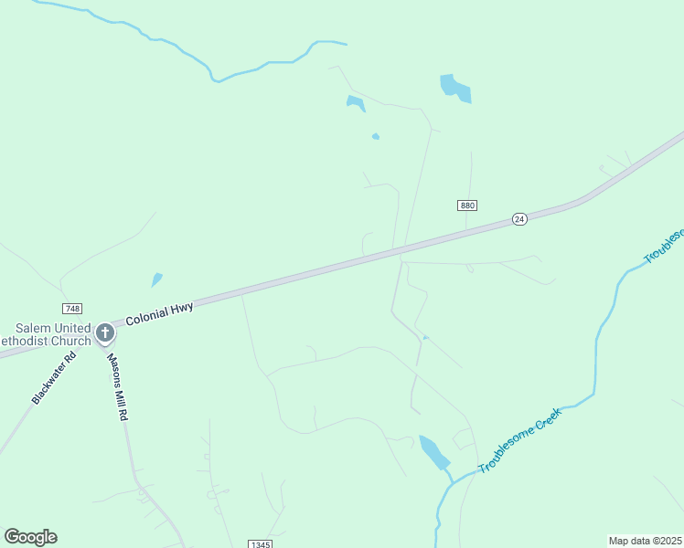 map of restaurants, bars, coffee shops, grocery stores, and more near 6708 Colonial Highway in Evington