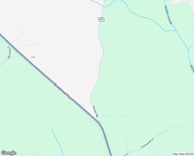map of restaurants, bars, coffee shops, grocery stores, and more near 2723 Rocky Road in Rustburg