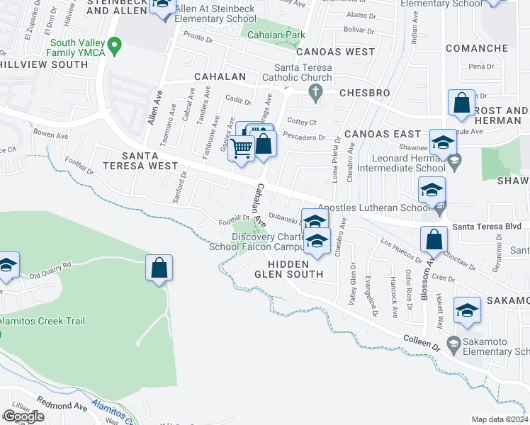 map of restaurants, bars, coffee shops, grocery stores, and more near 787 Dubanski Drive in San Jose