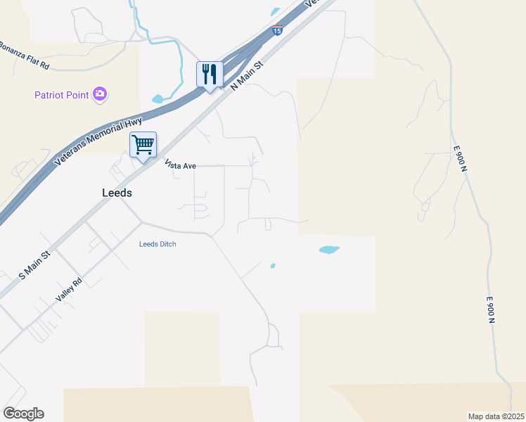 map of restaurants, bars, coffee shops, grocery stores, and more near 277 Silver Meadows Road North in Leeds