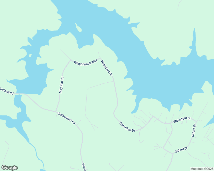 map of restaurants, bars, coffee shops, grocery stores, and more near 18801 Waterford Drive in Sutherland