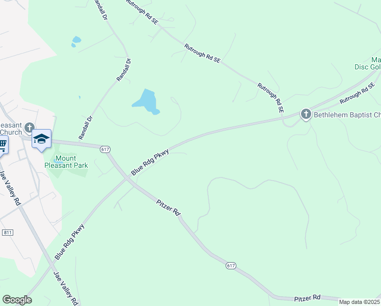 map of restaurants, bars, coffee shops, grocery stores, and more near 3528 Simsmore Avenue in Roanoke