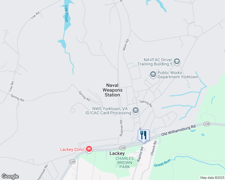 map of restaurants, bars, coffee shops, grocery stores, and more near in Naval Weapons Station