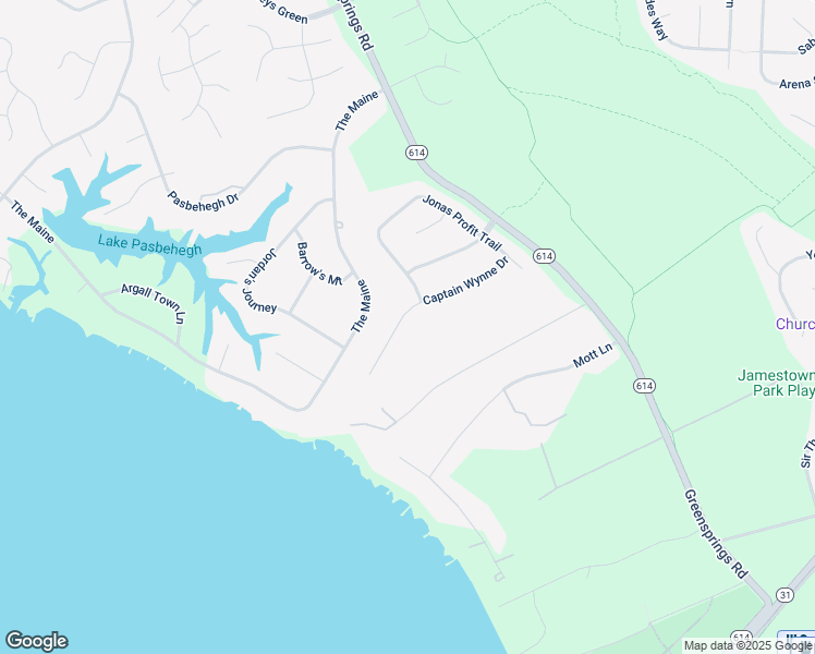 map of restaurants, bars, coffee shops, grocery stores, and more near 3757 Captain Wynne Drive in Williamsburg