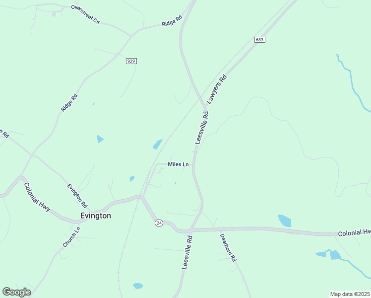 map of restaurants, bars, coffee shops, grocery stores, and more near 11910 Leesville Road in Evington