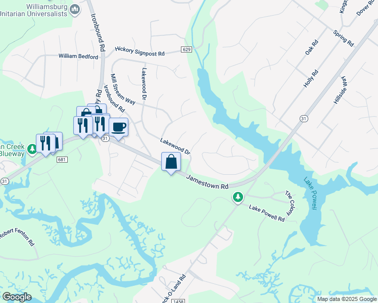 map of restaurants, bars, coffee shops, grocery stores, and more near Bigler Mill Road in York County