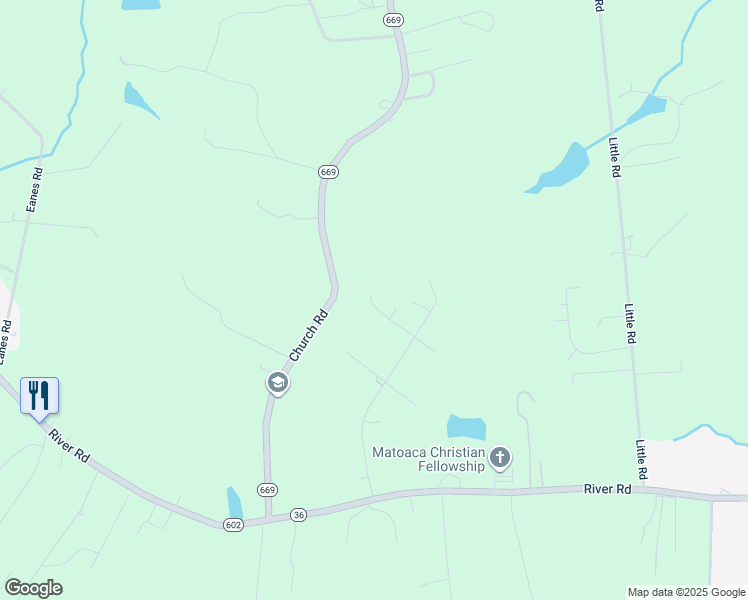 map of restaurants, bars, coffee shops, grocery stores, and more near 7820 Edwin Lane in Petersburg