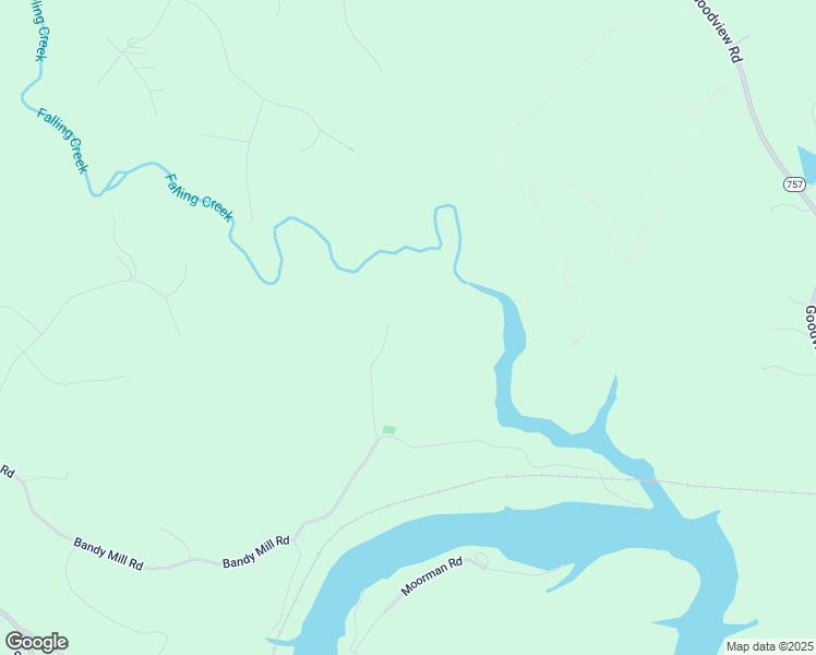 map of restaurants, bars, coffee shops, grocery stores, and more near 2500 Bandy Mill Road in Hardy