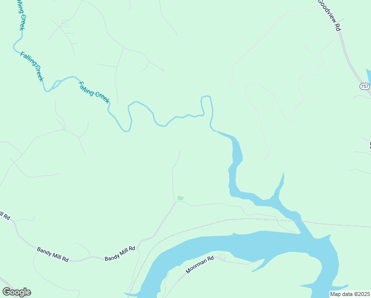 map of restaurants, bars, coffee shops, grocery stores, and more near 2500 Bandy Mill Road in Hardy