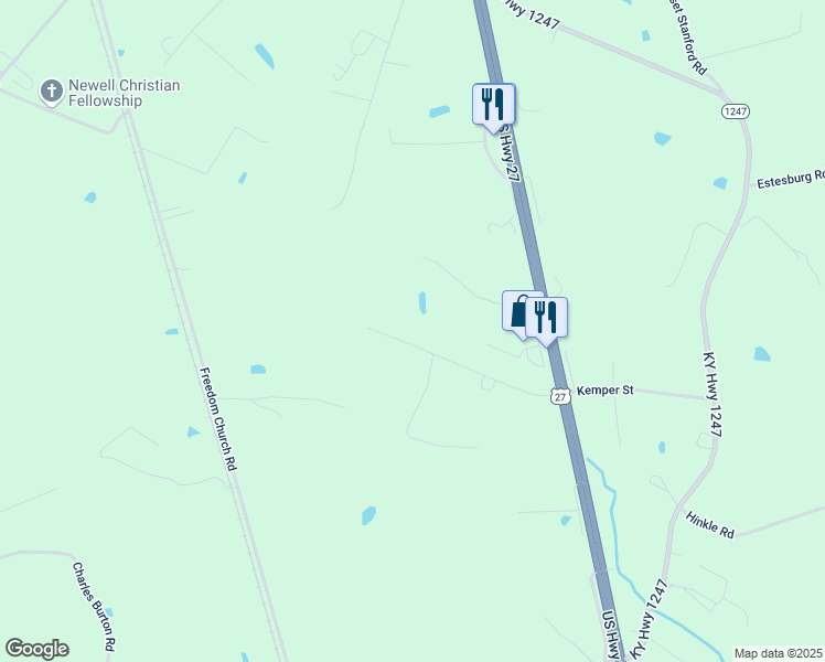 map of restaurants, bars, coffee shops, grocery stores, and more near Northern Crossing in Eubank