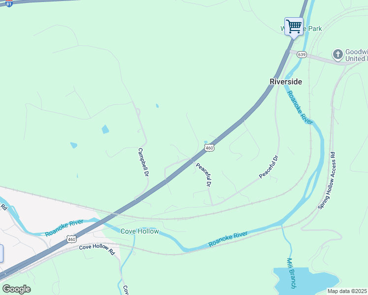 map of restaurants, bars, coffee shops, grocery stores, and more near 6305 Marshall Drive in Salem