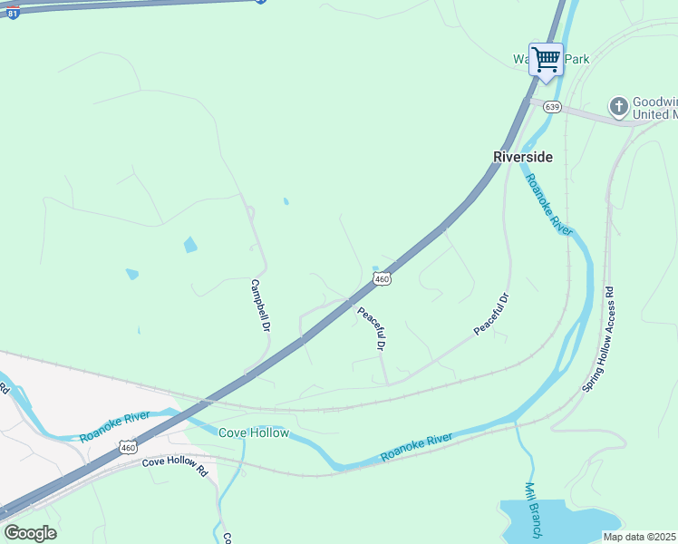 map of restaurants, bars, coffee shops, grocery stores, and more near 6305 Marshall Drive in Salem