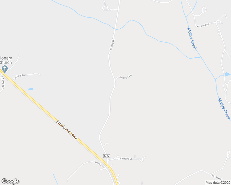 map of restaurants, bars, coffee shops, grocery stores, and more near 2556 Rocky Road in Rustburg