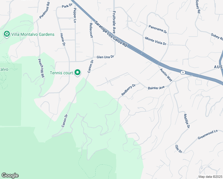 map of restaurants, bars, coffee shops, grocery stores, and more near 19394 Bainter Avenue in Los Gatos